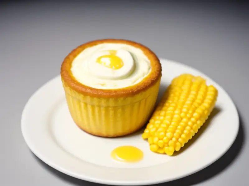 Soufflé de maíz horneado