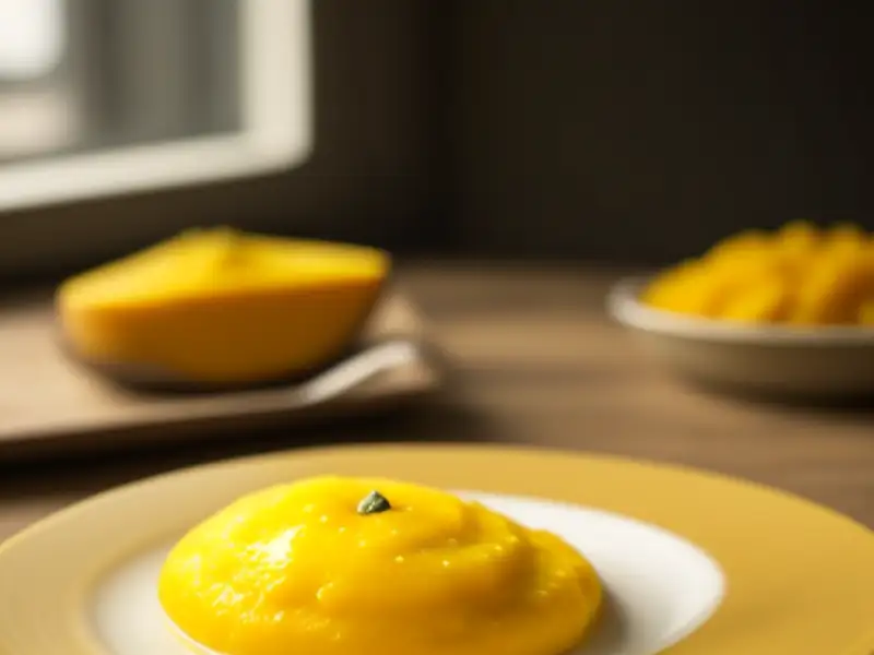 Purée z dyni z musztardą (z wykorzystaniem dyni „jhinge bata”)