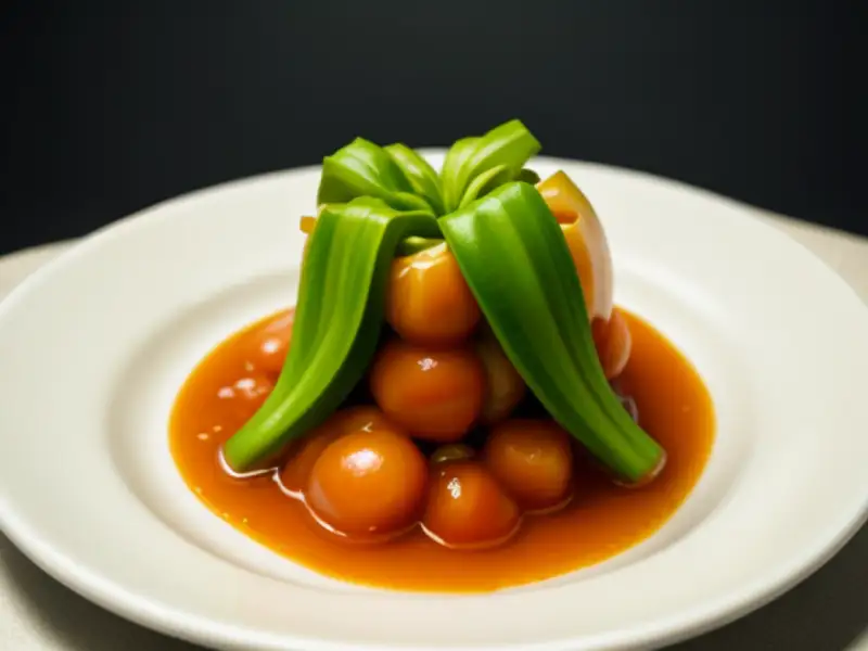 Okra mit Zwiebeln (Bhindi do pyaza) ohne Sauce