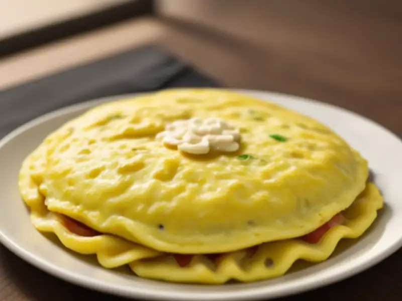 Omelet met pasta