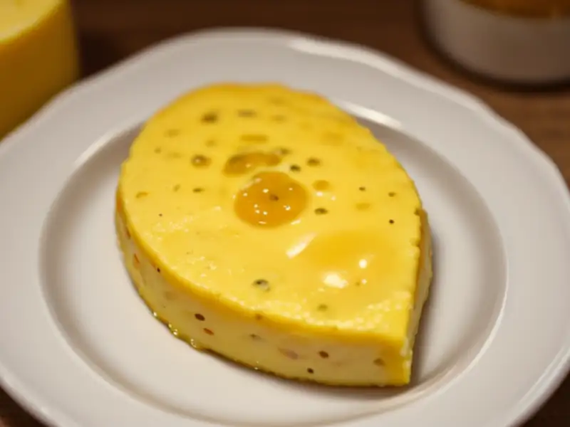 Omelete de bacon e queijo