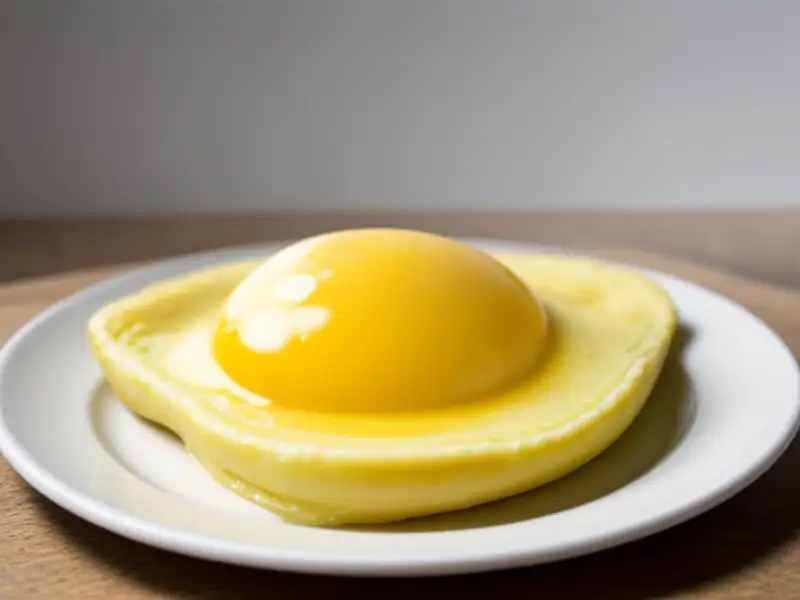 Omelete francesa cremosa na manteiga