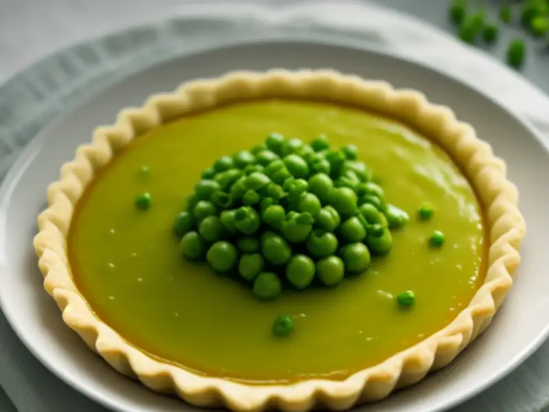 Onion and green pea tart