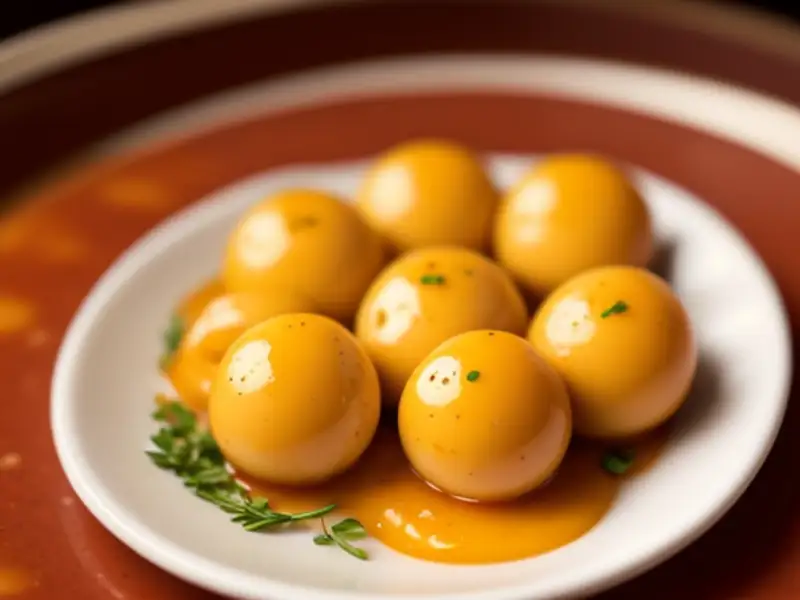 Ovos de codorna ao molho de tomate