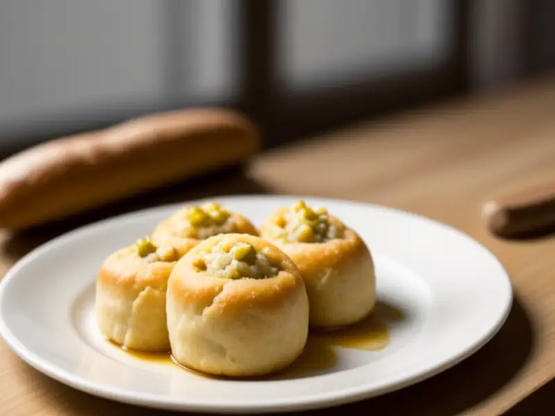 Pãezinhos bascos com azeitonas e nozes