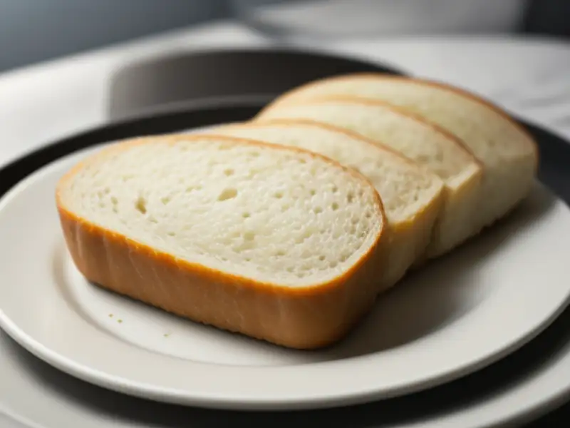 Pane bianco soffice, cotto su piastra