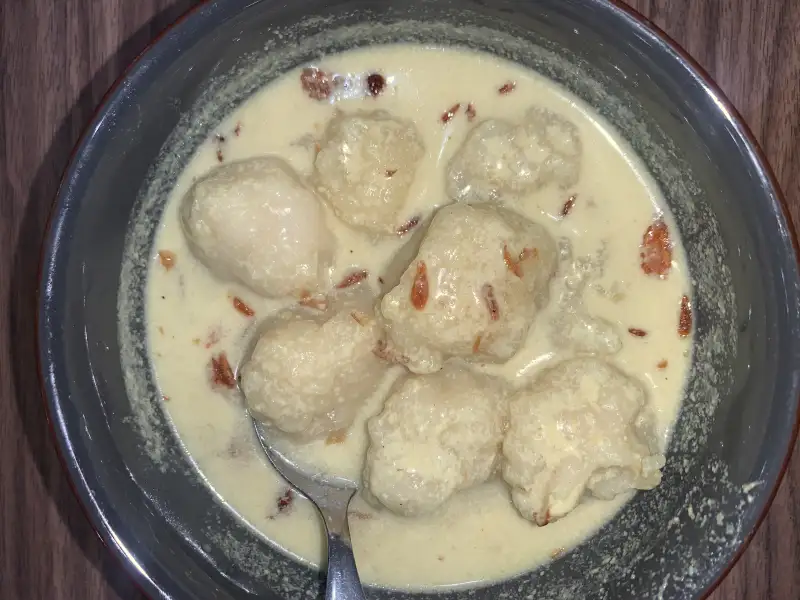 Pannenkoek met kabeljauw en klappermelk