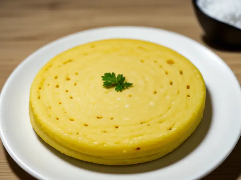 Ilaneer dosa, panquecas de arroz com coco verde