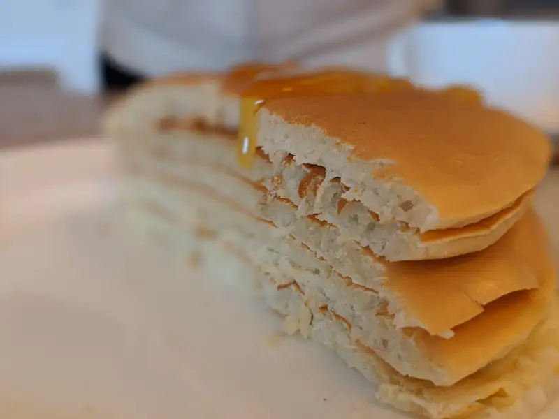 Panquecas feitas com farinha de trigo do estado de Levant