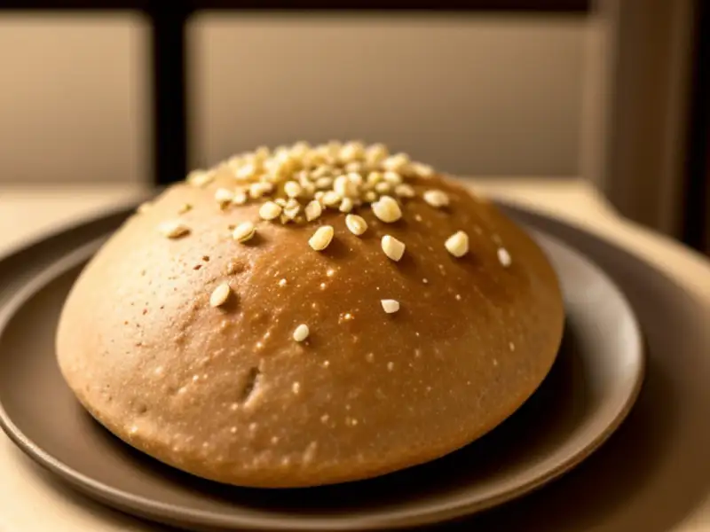 Pão integral de alho e sementes de girassol