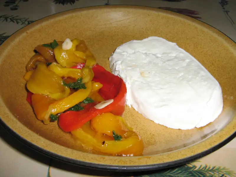 Italiaanse groene paprika salade