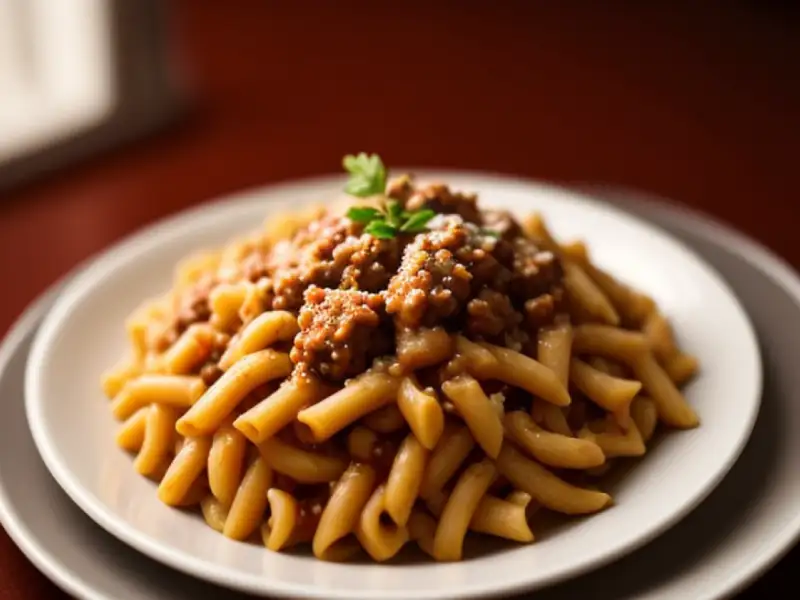 Pasta met vleesragout