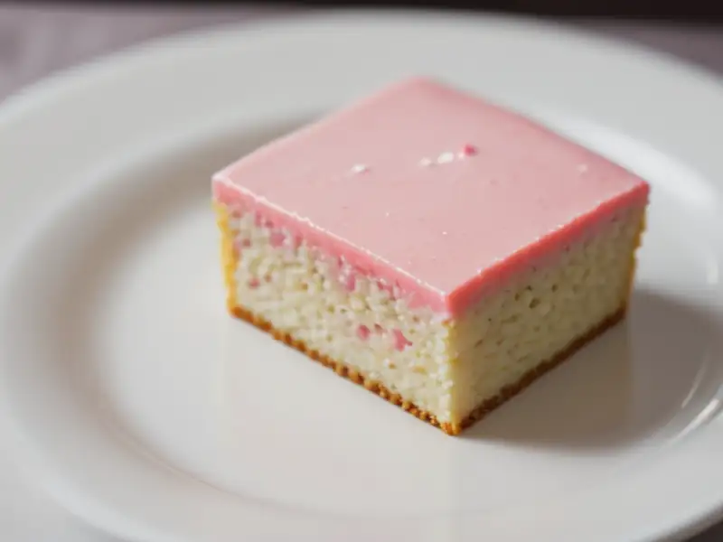 Pastel con galletas rosas