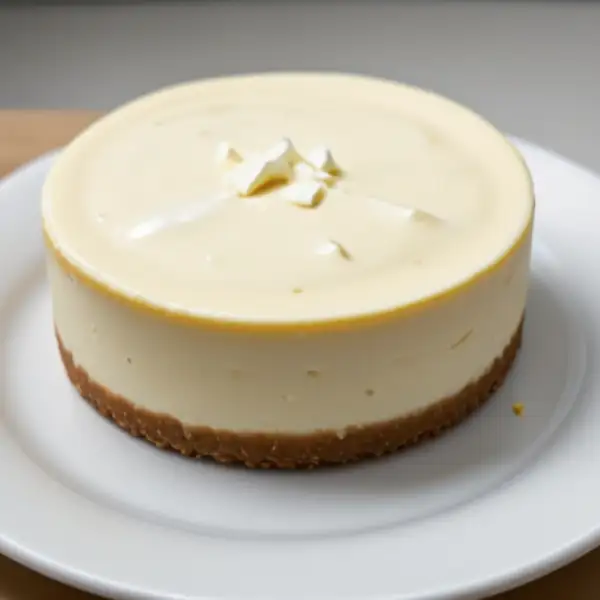 Pastel de queso sin hornear con limón