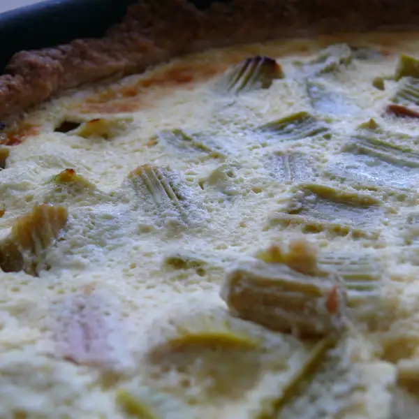 Pastel de ruibarbo