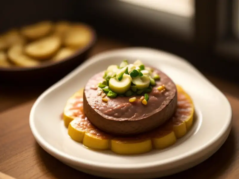 Patê de fígado de alce com batatas