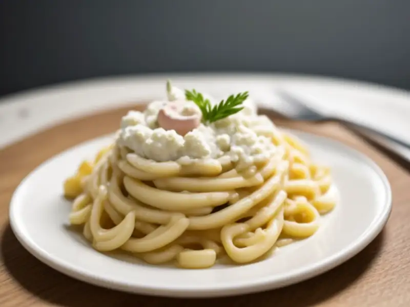 Massa com cardos e ricota