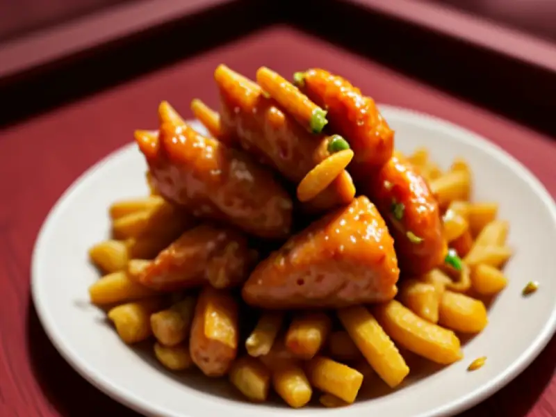 Pattes de poulet frites épicées