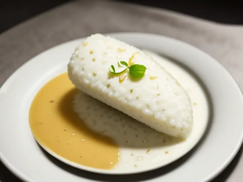 Payesh de arroz kamini, leite e cardamomo