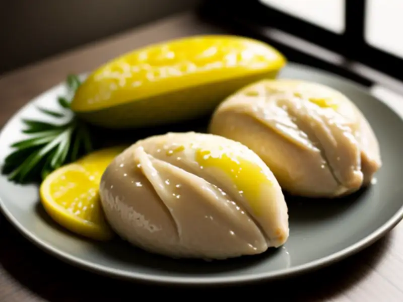 Peitos de frango na frigideira tampada