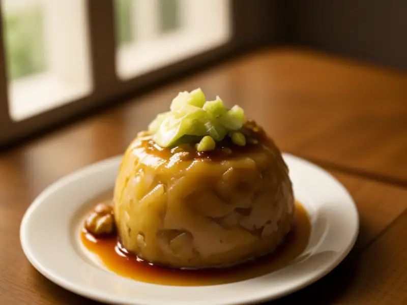 Peito de pato com chutney de abacaxi e leite de coco