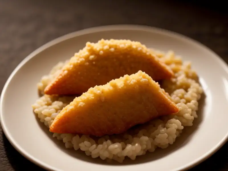 Cotoletta di maiale e maiale macinato con riso