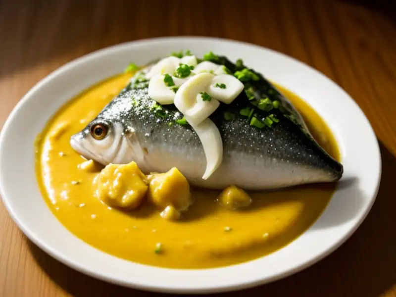 Pesce Kalo in una salsa all’senape