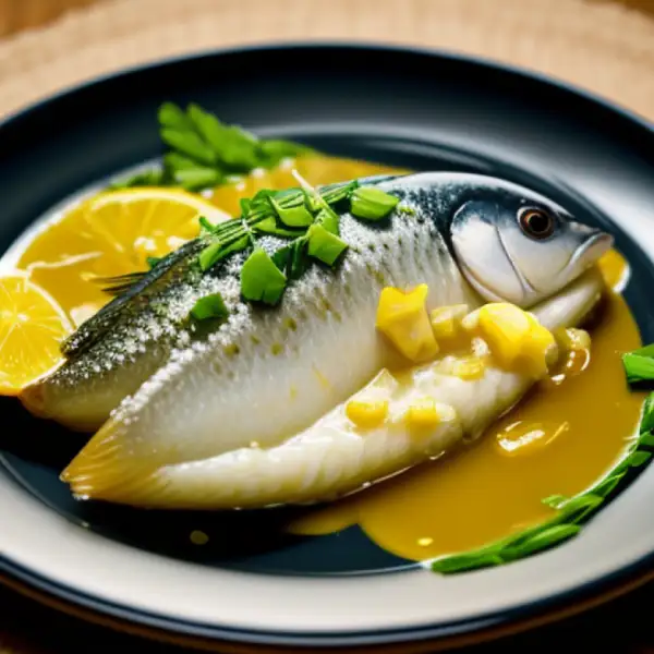 Pesce tritato con curcuma e citronella