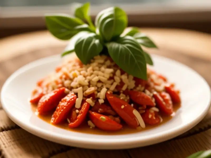 Pesto vermelho de amêndoas