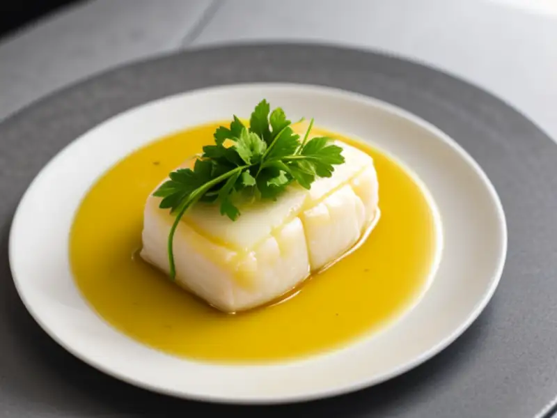 Pollo Psetta, cotto in brodo di latte e con funghi porcini