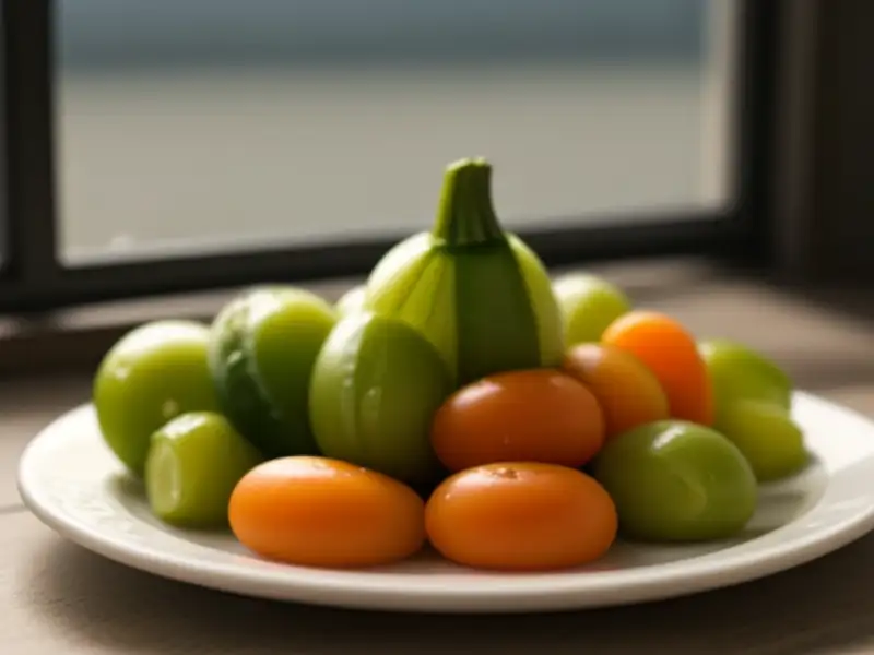 Variedade de legumes salgados (picles do Azerbaijão)