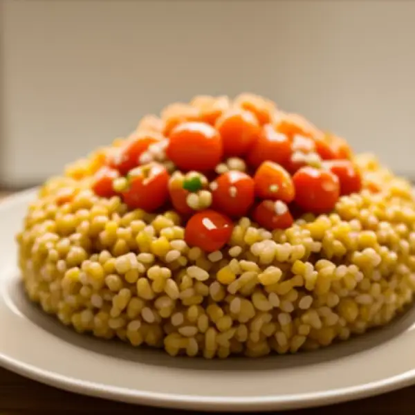 Pilaf de boulgour aux pois chiches et tomate