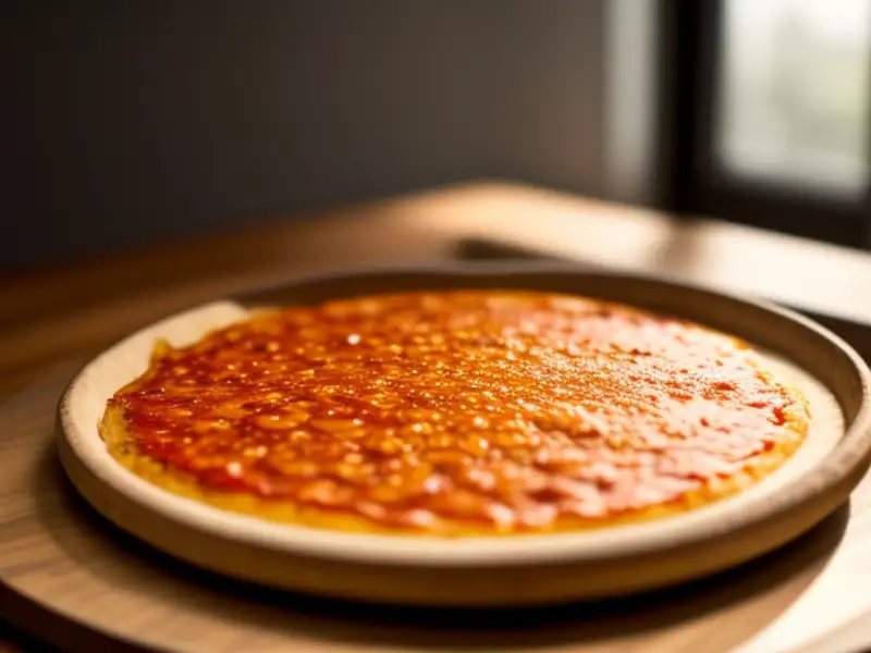 Pizza cotta con mosto