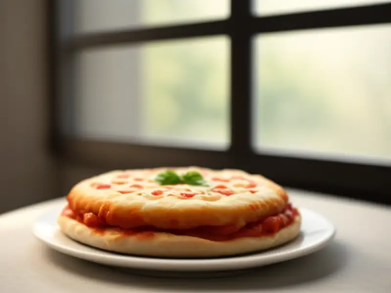 Pizza con missoltinis (un tipo di pesce locale)