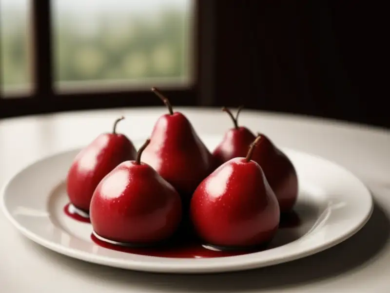 红葡萄酒炖梨