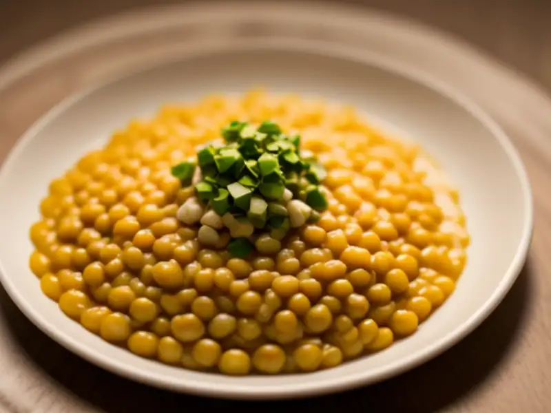 Pois cassés in een romige saus met spek