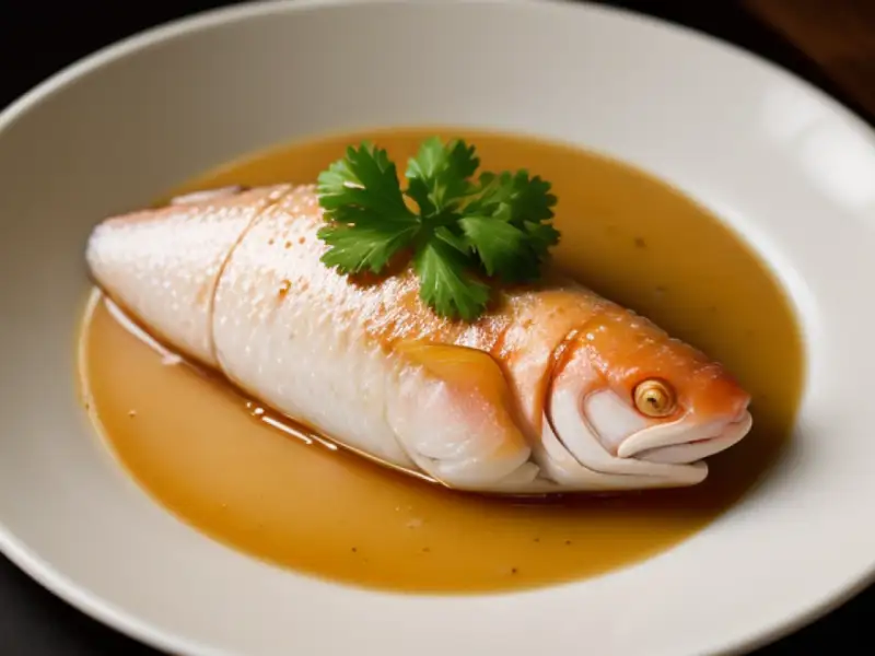 Poisson fumé à la vapeur
