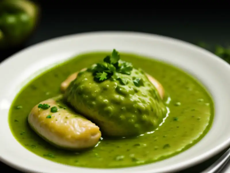 Pollo con salsa verde
