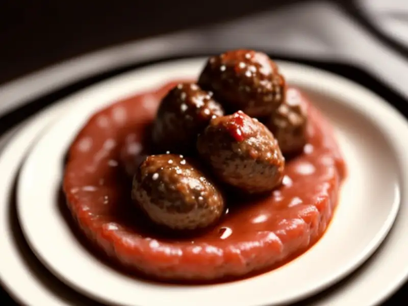 Polpette di carne di cervo in stile svedese (köttbullar à base di cervi)