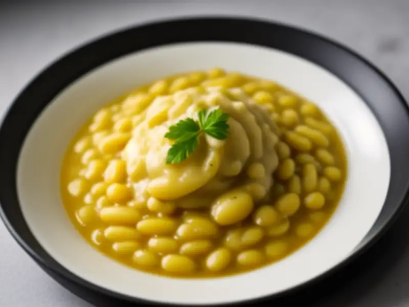 Pommes de terre et haricots blancs à la cocotte