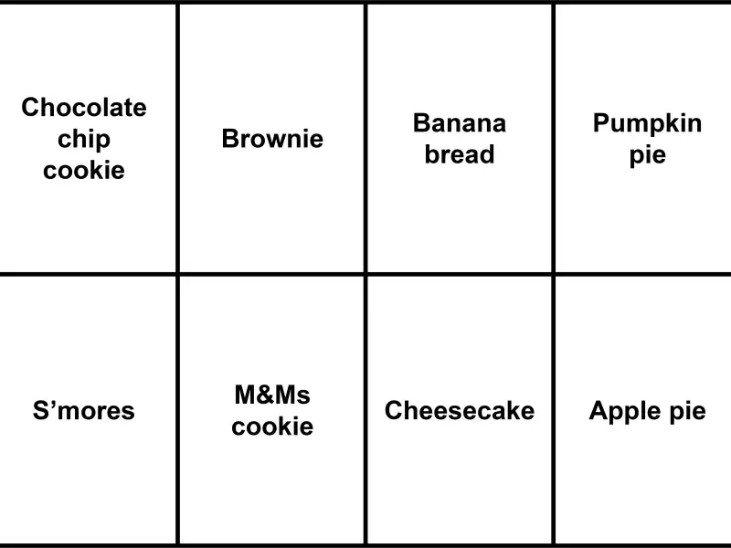 8 postres en una sola bandeja