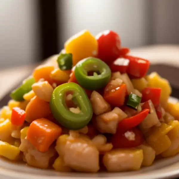 Spicy chicken with vegetables