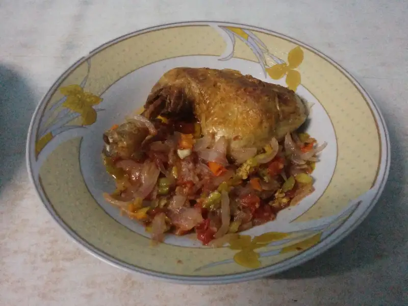 Poulet aux légumes