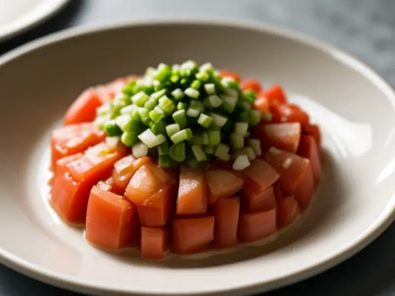 Zalm met tomatensaus in de stijl van “bhuna”