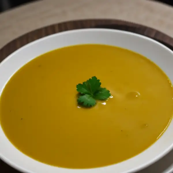 Pradhaman with mung beans and coconut milk