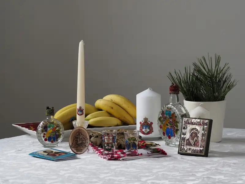 Presunto de Natal finlandês, com gelatina