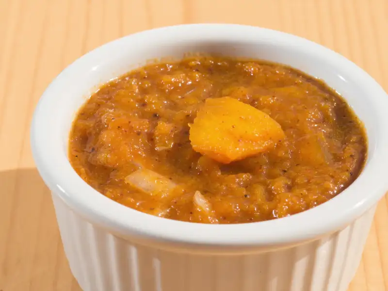 Pumpkin and curry velouté