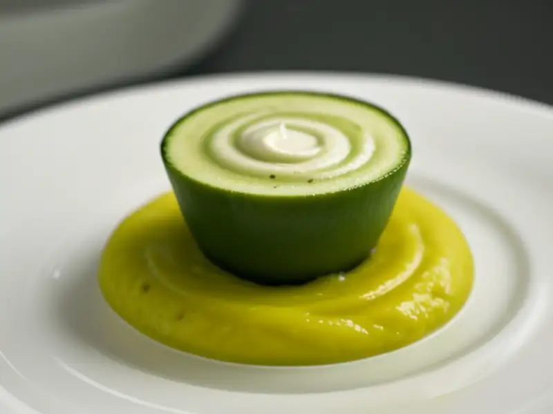 Purê leve de abobrinha com limão