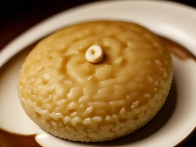 Puré de arroz con nueces de anacardo