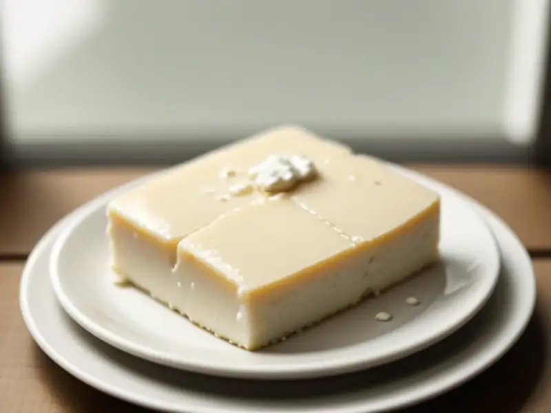 Queso feta casero elaborado con leche de oveja.